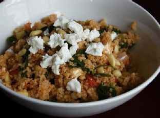 spinach-tomato-onion-couscous